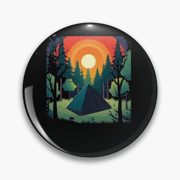 Item preview, Retro Vintage Camping Outfit Pine Tree designed and sold by StreetShirts1.