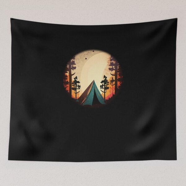 Item preview, Retro Vintage Camping Outfit Pine Tree designed and sold by StreetShirts1.