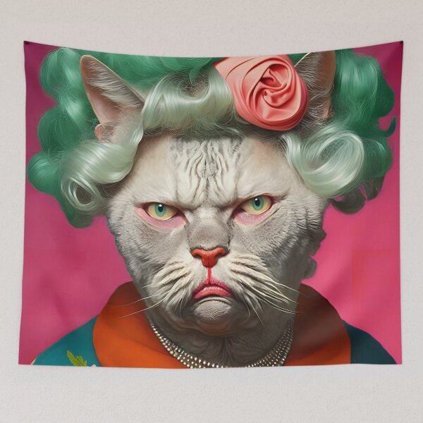 Item preview, Grumpy Grandmeow designed and sold by AI-Art-Prof.