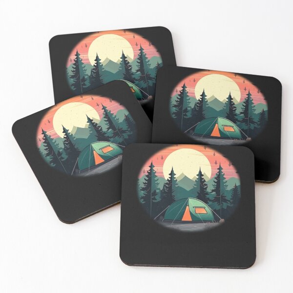 Item preview, Retro Vintage Camping Outfit Pine Tree designed and sold by StreetShirts1.