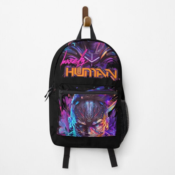 Item preview, Barely Human - Futurist Underground Dark Techno Cyberpunk Synthwave Phonk Cool Artistic Design #07 designed and sold by EC-store.