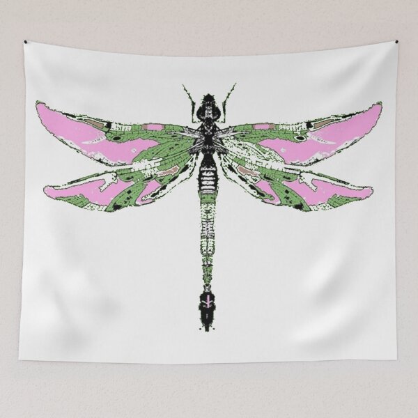 Item preview, ROSE WINGED JADE GREEN DRAGONFLY designed and sold by sharlesart.