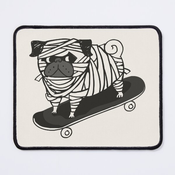 Item preview, Skateboarding Pug Mummy designed and sold by Huebucket.