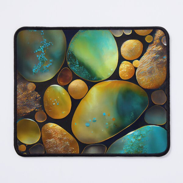 Artikelvorschau, Pointillism seaglass golden streams abstract entworfen und verkauft von Piotrek0001.