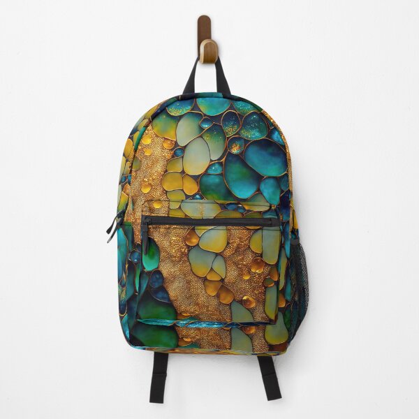 Item preview, Pointillism seaglass golden streams abstract designed and sold by Piotrek0001.