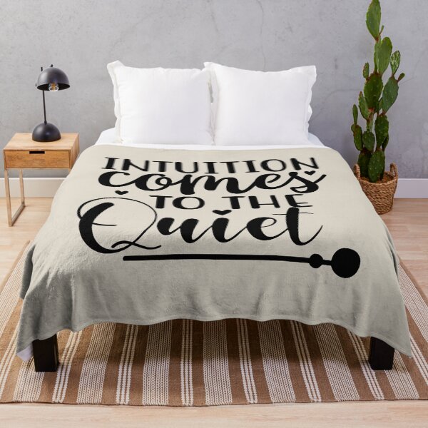 Item preview, Yoga Quote Intuition Comes To The Quiet Motivational Saying designed and sold by SoccaTamam.