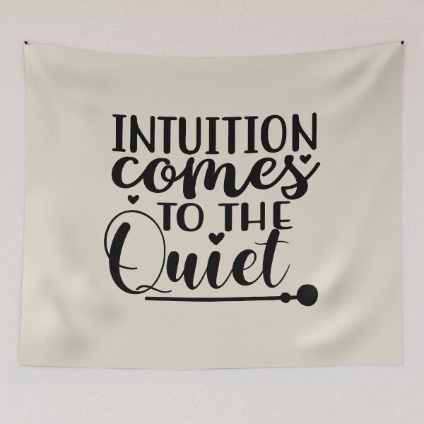 Item preview, Yoga Quote Intuition Comes To The Quiet Motivational Saying designed and sold by SoccaTamam.