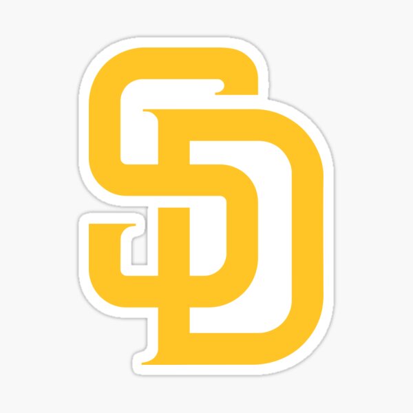 San Diego Padres Retro Logo - Set Of 4 Quad Sticker Sheet at Sticker Shoppe