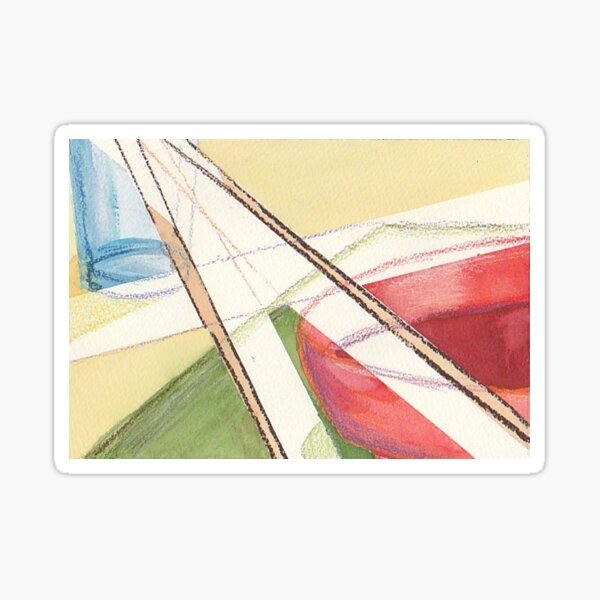 Mealtime Abstraction Sticker