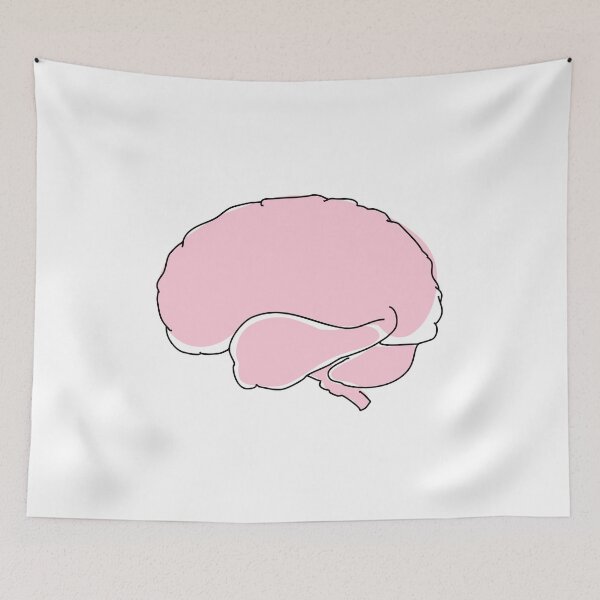 Item preview, Minimalist human brain designed and sold by anycolorart.