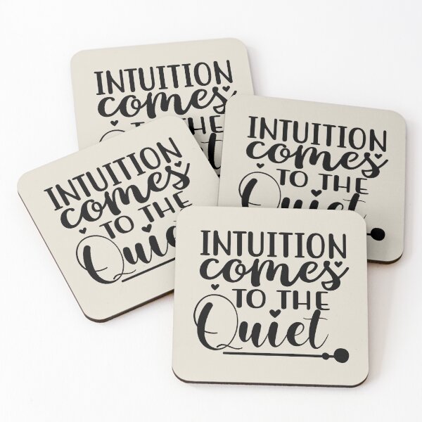 Item preview, Yoga Quote Intuition Comes To The Quiet Motivational Saying designed and sold by SoccaTamam.