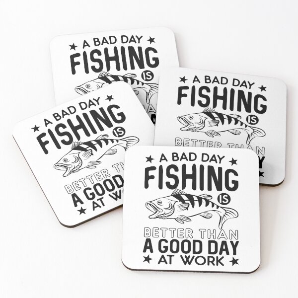 Item preview, A bad day fishing is better than good day at work designed and sold by IKRAM-CREATIONS.