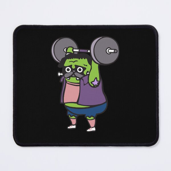 Item preview, The snatch weightlifting Pug Frank designed and sold by Huebucket.