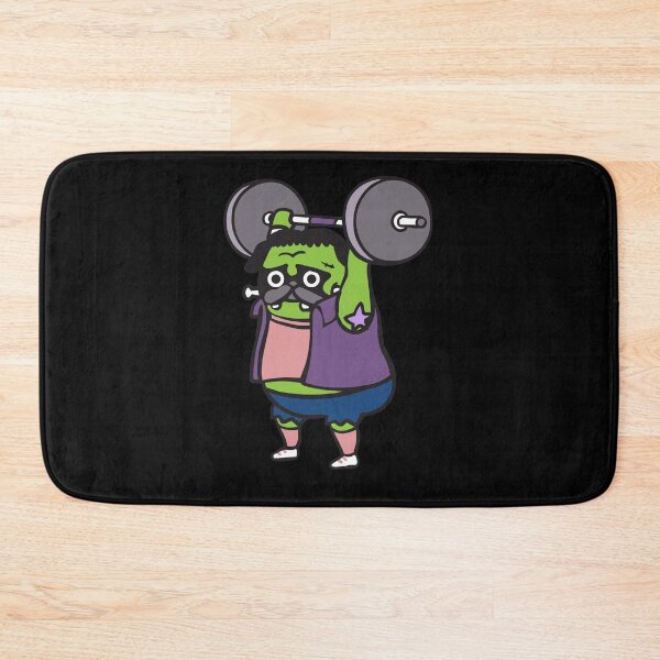 Item preview, The snatch weightlifting Pug Frank designed and sold by Huebucket.
