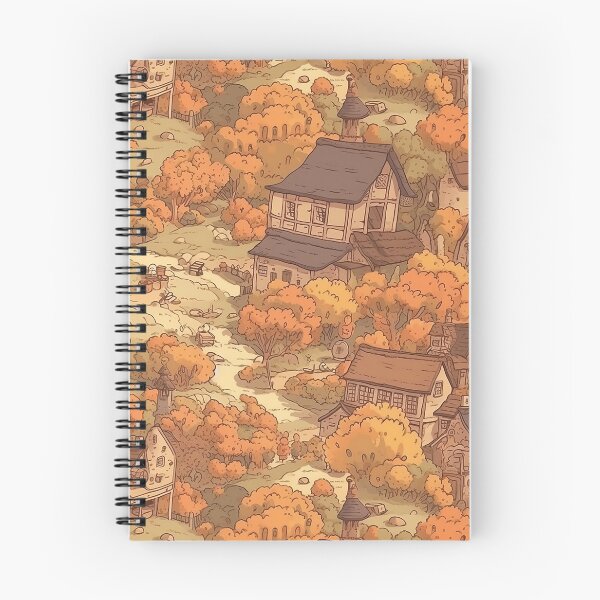 Item preview, Autumn Village Pattern designed and sold by RooArtistry.