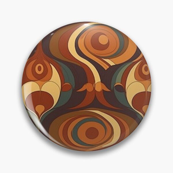 Item preview, Vintage 70s Abstract Psychedelic Pattern  designed and sold by DigitalOPrints.