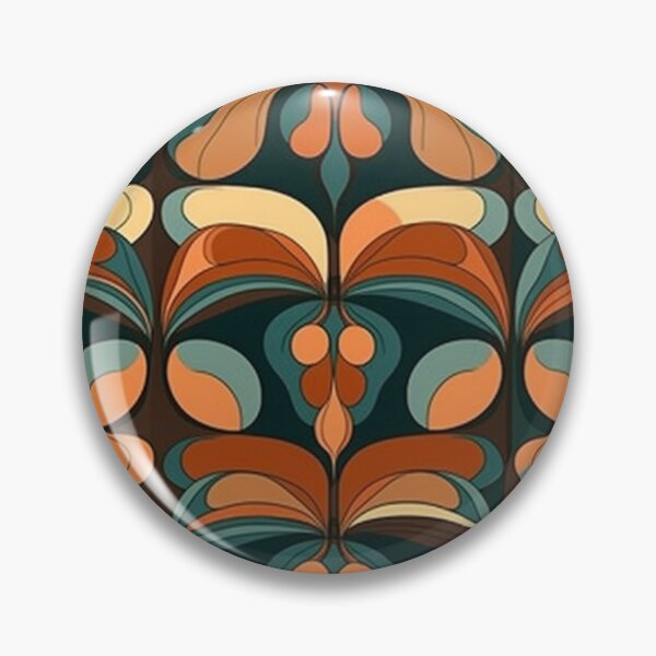 Item preview, Mid-Century Modern 70s Vintage style Pattern designed and sold by DigitalOPrints.