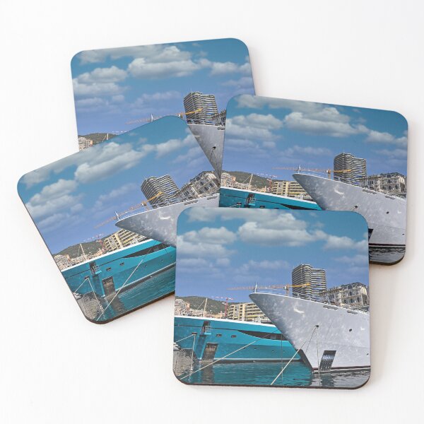 Item preview, Port with luxury yachts and sailboats in Monaco summertime designed and sold by goceris.