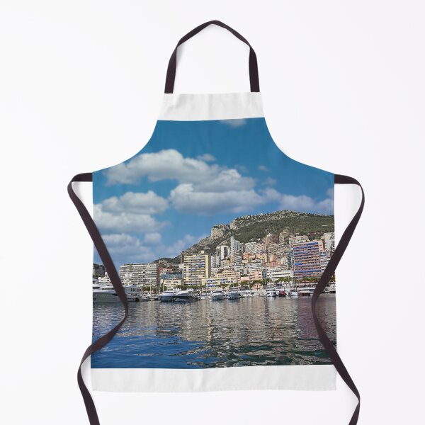 Item preview, Port with yacht and sailboats in Monaco summertime designed and sold by goceris.