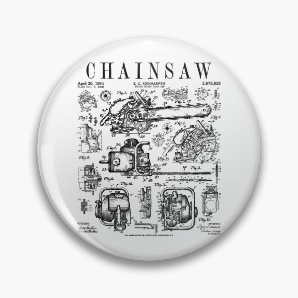 Item preview, Chainsaw Lumberjack Arborist Woodworker Vintage Patent Print designed and sold by GrandeDuc.