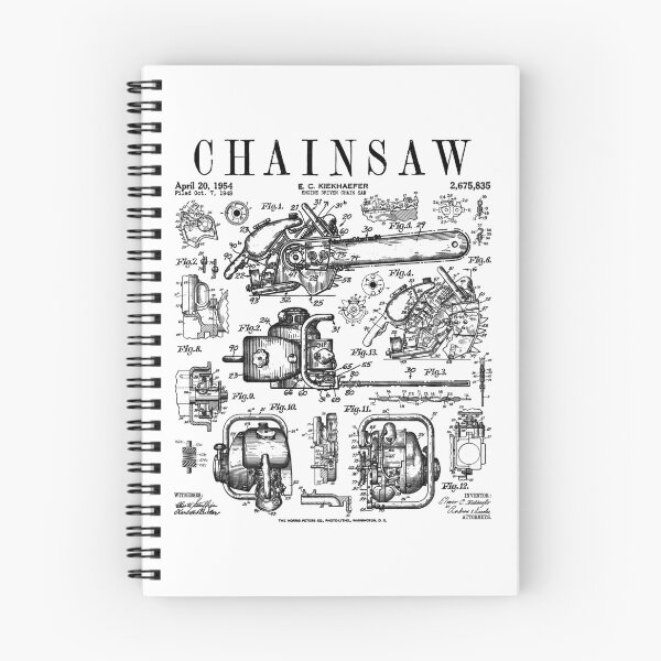 Item preview, Chainsaw Lumberjack Arborist Woodworker Vintage Patent Print designed and sold by GrandeDuc.