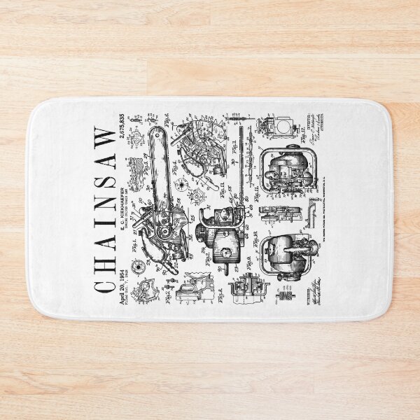 Item preview, Chainsaw Lumberjack Arborist Woodworker Vintage Patent Print designed and sold by GrandeDuc.