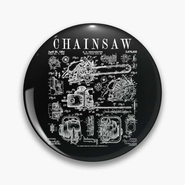 Item preview, Chainsaw Lumberjack Arborist Woodworker Vintage Patent Print designed and sold by GrandeDuc.