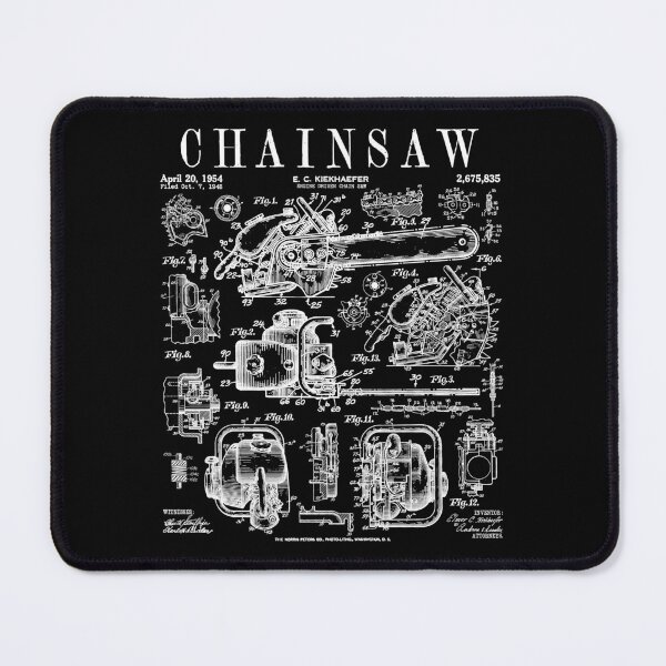 Item preview, Chainsaw Lumberjack Arborist Woodworker Vintage Patent Print designed and sold by GrandeDuc.