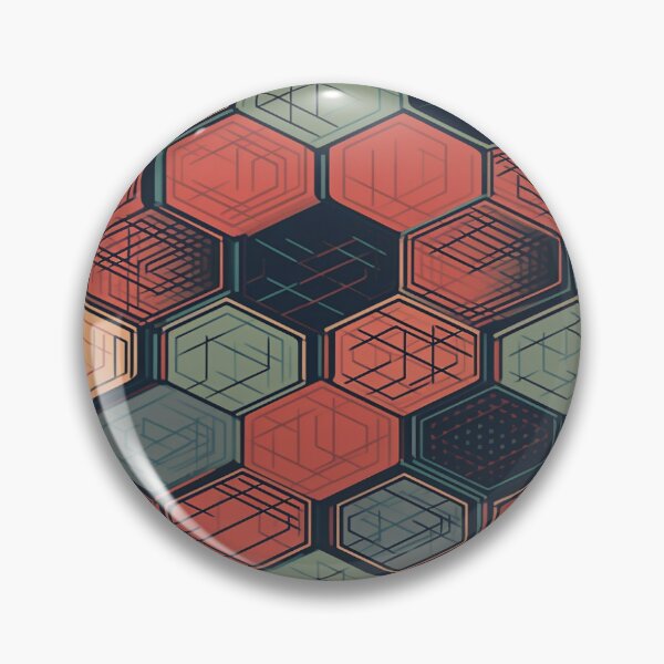 Item preview, Geometric Modern Hexagon Grid Style designed and sold by DigitalOPrints.