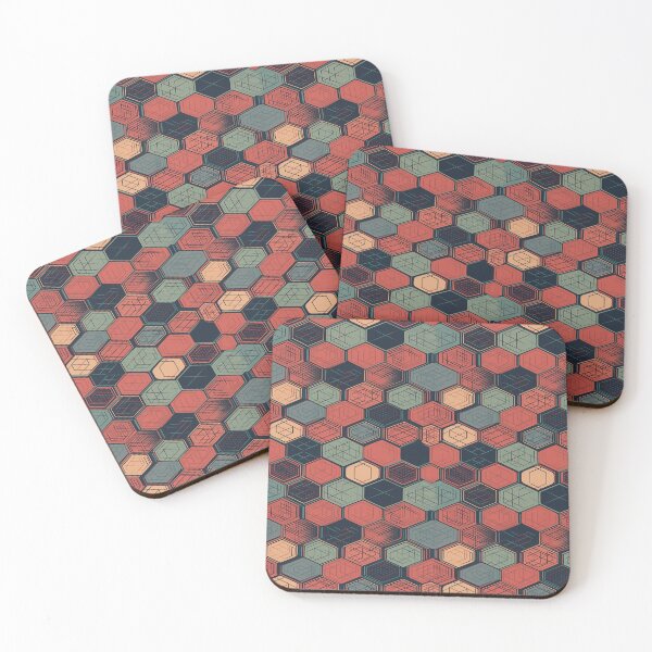 Item preview, Geometric Modern Hexagon Grid Style designed and sold by DigitalOPrints.