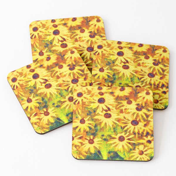 Item preview, Yellow Rudbeckia designed and sold by FOLK ART FUSION by heidiannemorris.