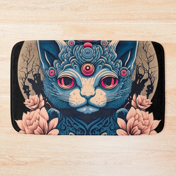 Item preview, The all-seeing cat head with halo because why not designed and sold by PleaseTheBeast.