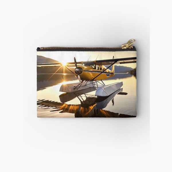 Item preview, Floatplane on a Calm Lake in a Northern Wilderness, AI Generated designed and sold by AirbornePrints.