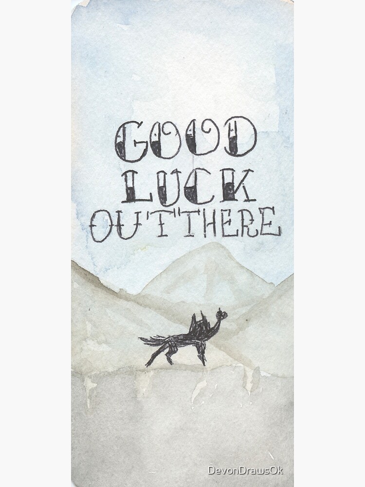 "Good Luck Out There Fantastic Mr.Fox" Sticker for Sale by DevonDrawsOk