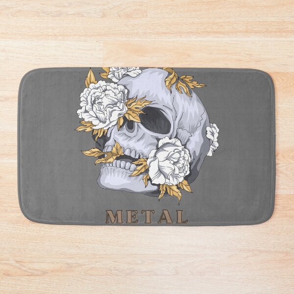 Item preview, Golden Leaf White Rose Skull; METAL designed and sold by evaninla.
