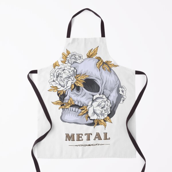 Item preview, Golden Leaf White Rose Skull; METAL designed and sold by evaninla.