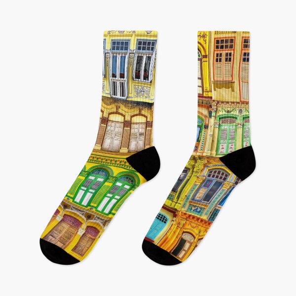 Item preview, Singapore, Heritage Shophouses of Singapore, in YELLOW designed and sold by John Seaton Callahan.