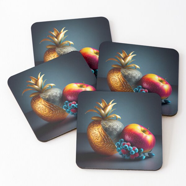 Item preview, The Unassuming Fruit and Its Silver Companion Digital Painting designed and sold by CodeAndColors.