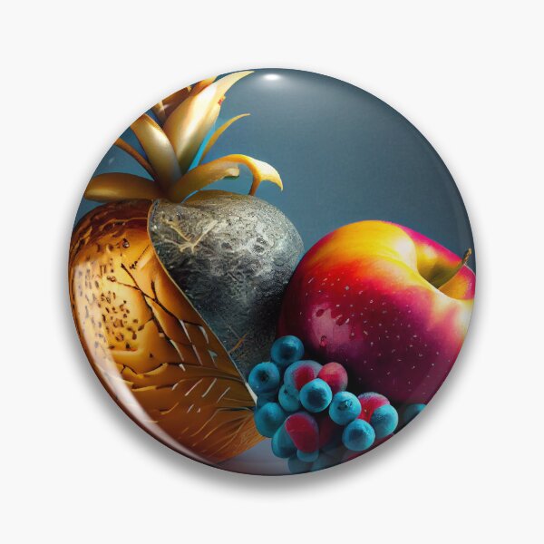 Artikelvorschau, The Unassuming Fruit and Its Silver Companion Digital Painting entworfen und verkauft von CodeAndColors.