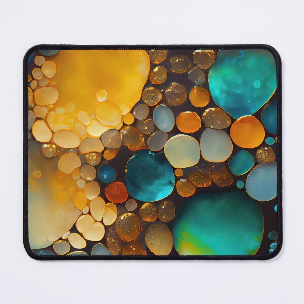 Item preview, Pointillism seaglass golden streams abstract designed and sold by Piotrek0001.