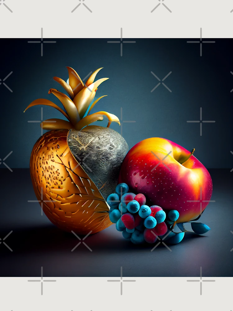 Thumbnail 6 von 6, Premium Oversized Pullover, The Unassuming Fruit and Its Silver Companion Digital Painting designt und verkauft von CodeAndColors.
