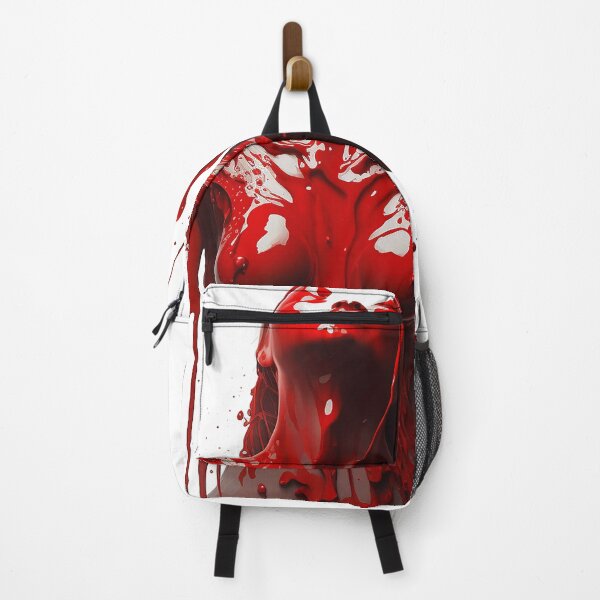 Item preview, Abstract Portrait of a Woman as a liquid red paint silhouette designed and sold by ManuelAndreas.