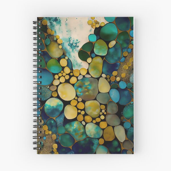 Item preview, Pointillism seaglass golden streams abstract designed and sold by Piotrek0001.