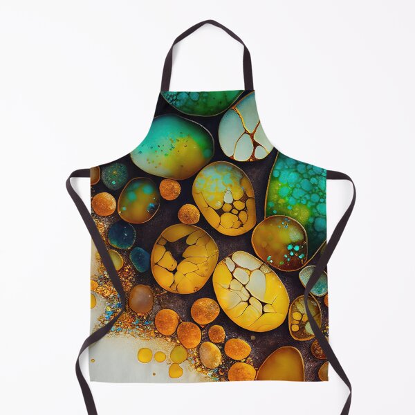 Item preview, Pointillism seaglass golden streams abstract designed and sold by Piotrek0001.