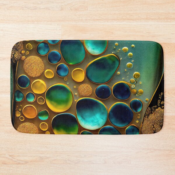 Item preview, Pointillism seaglass golden streams abstract designed and sold by Piotrek0001.