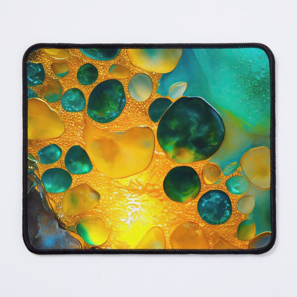 Item preview, Pointillism seaglass golden streams abstract designed and sold by Piotrek0001.