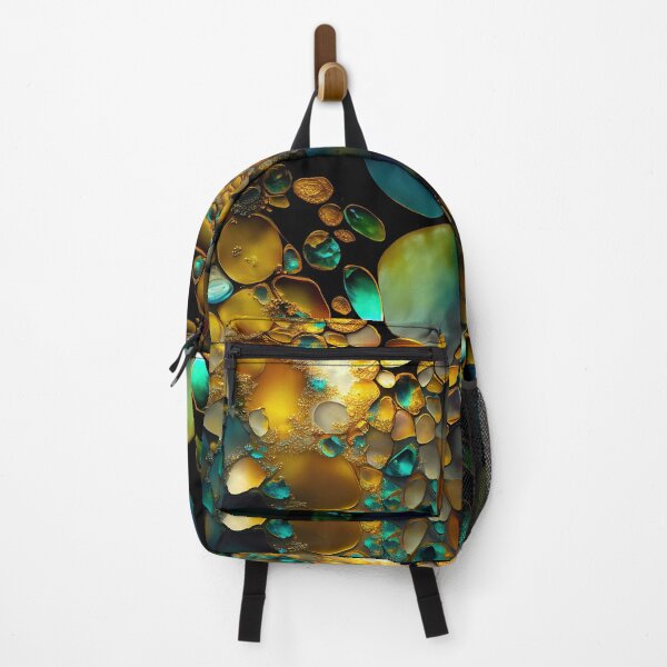 Item preview, Pointillism seaglass golden streams abstract designed and sold by Piotrek0001.