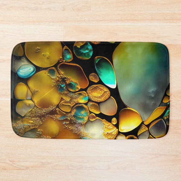 Item preview, Pointillism seaglass golden streams abstract designed and sold by Piotrek0001.