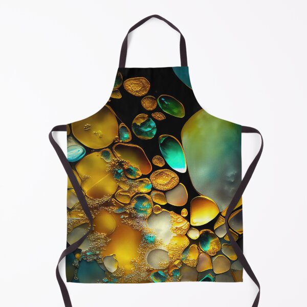 Item preview, Pointillism seaglass golden streams abstract designed and sold by Piotrek0001.