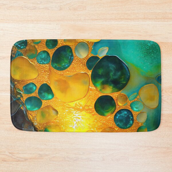 Item preview, Pointillism seaglass golden streams abstract designed and sold by Piotrek0001.
